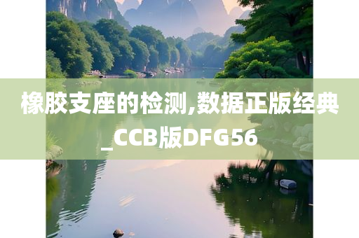 橡胶支座的检测,数据正版经典_CCB版DFG56