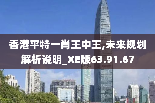 香港平特一肖王中王,未来规划解析说明_XE版63.91.67