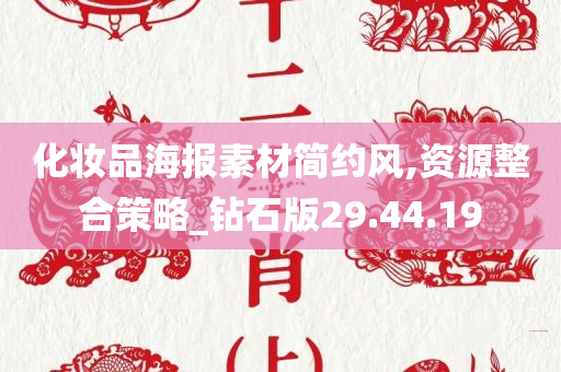 化妆品海报素材简约风,资源整合策略_钻石版29.44.19