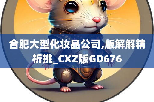 合肥大型化妆品公司,版解解精析挑_CXZ版GD676