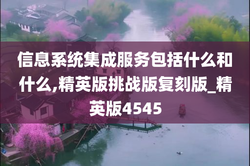 信息系统集成服务包括什么和什么,精英版挑战版复刻版_精英版4545