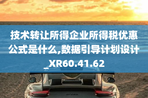 技术转让所得企业所得税优惠公式是什么,数据引导计划设计_XR60.41.62