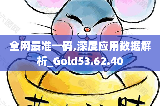 全网最准一码,深度应用数据解析_Gold53.62.40