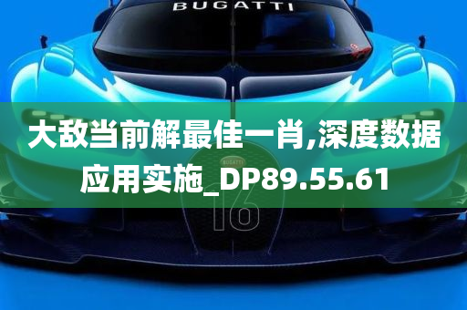 大敌当前解最佳一肖,深度数据应用实施_DP89.55.61