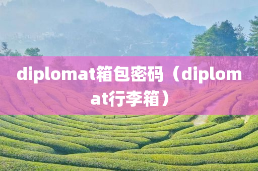 diplomat箱包密码（diplomat行李箱）