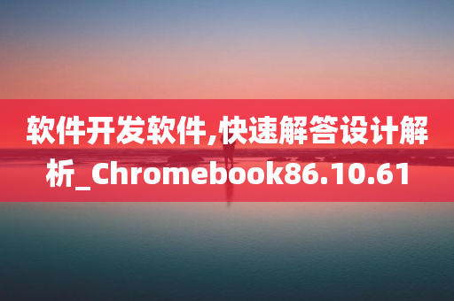 软件开发软件,快速解答设计解析_Chromebook86.10.61