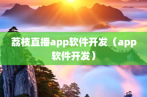 荔枝直播app软件开发（app软件开发）