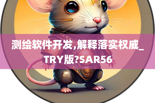 测绘软件开发,解释落实权威_TRY版?SAR56