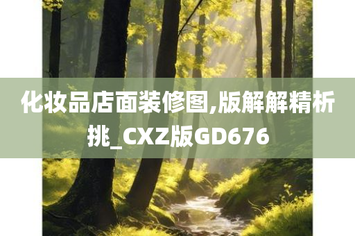 化妆品店面装修图,版解解精析挑_CXZ版GD676