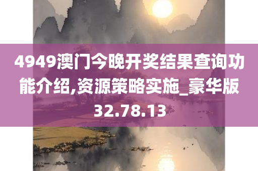 4949澳门今晚开奖结果查询功能介绍,资源策略实施_豪华版32.78.13