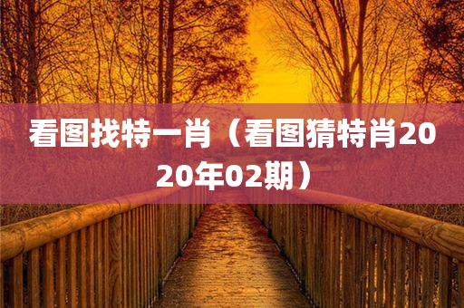 看图找特一肖（看图猜特肖2020年02期）