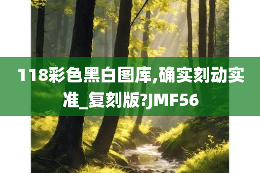 118彩色黑白图库,确实刻动实准_复刻版?JMF56