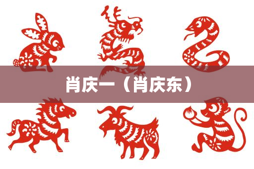 肖庆一（肖庆东）