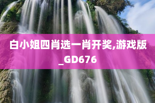 白小姐四肖选一肖开奖,游戏版_GD676