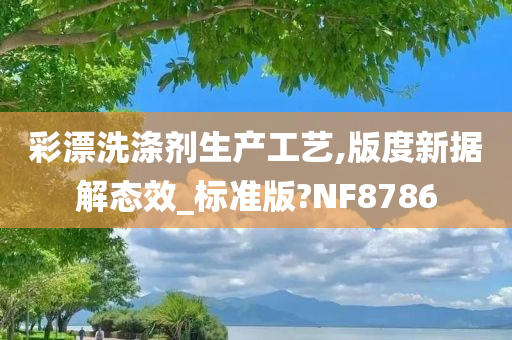 彩漂洗涤剂生产工艺,版度新据解态效_标准版?NF8786