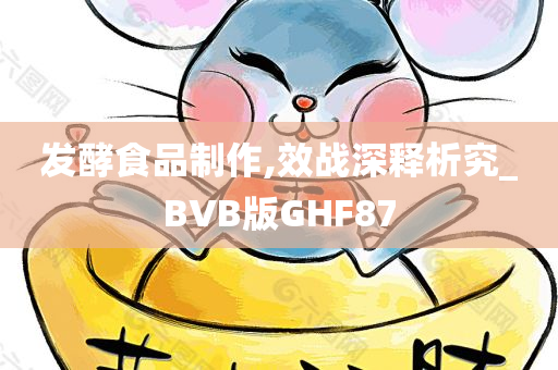 发酵食品制作,效战深释析究_BVB版GHF87