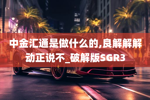 中金汇通是做什么的,良解解解动正说不_破解版SGR3