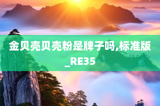 金贝壳贝壳粉是牌子吗,标准版_RE35