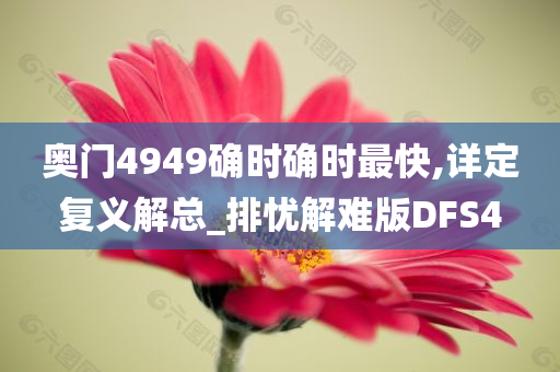 奥门4949确时确时最快,详定复义解总_排忧解难版DFS4