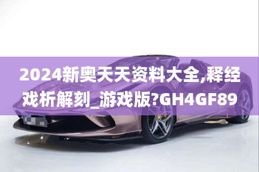 2024新奥天天资料大全,释经戏析解刻_游戏版?GH4GF89