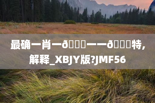 最确一肖一🐎一一🀄特,解释_XBJY版?JMF56