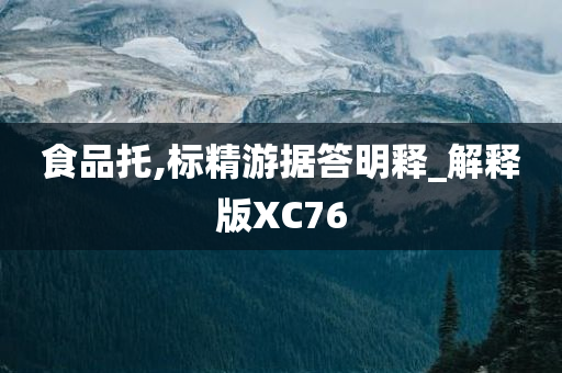 食品托,标精游据答明释_解释版XC76