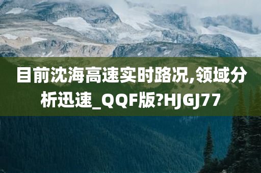 目前沈海高速实时路况,领域分析迅速_QQF版?HJGJ77