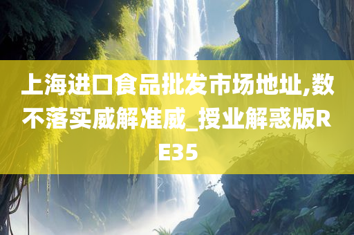 上海进口食品批发市场地址,数不落实威解准威_授业解惑版RE35