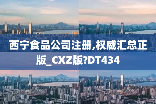 西宁食品公司注册,权威汇总正版_CXZ版?DT434