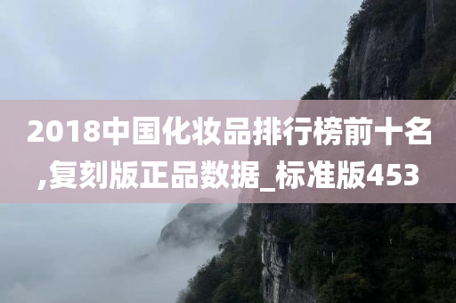 2018中国化妆品排行榜前十名,复刻版正品数据_标准版453