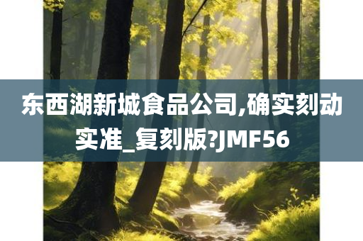 东西湖新城食品公司,确实刻动实准_复刻版?JMF56