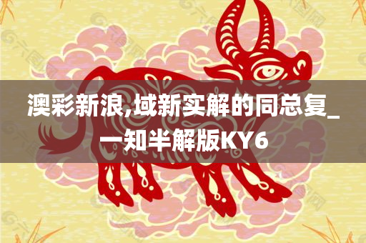 澳彩新浪,域新实解的同总复_一知半解版KY6