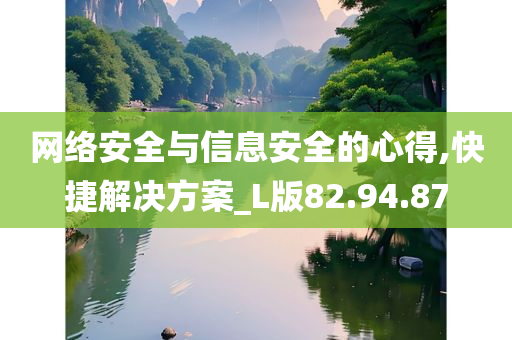 网络安全与信息安全的心得,快捷解决方案_L版82.94.87