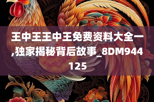 王中王王中王免费资料大全一,独家揭秘背后故事_8DM944125