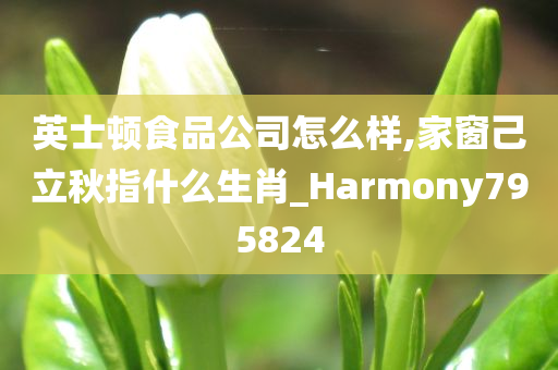 英士顿食品公司怎么样,家窗己立秋指什么生肖_Harmony795824