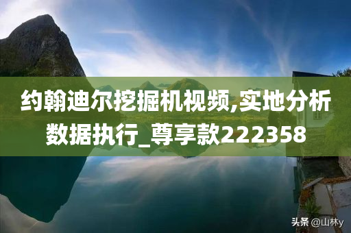 约翰迪尔挖掘机视频,实地分析数据执行_尊享款222358