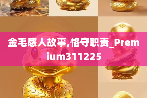 金毛感人故事,恪守职责_Premium311225