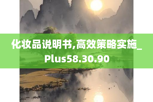 化妆品说明书,高效策略实施_Plus58.30.90