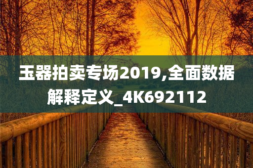 玉器拍卖专场2019,全面数据解释定义_4K692112