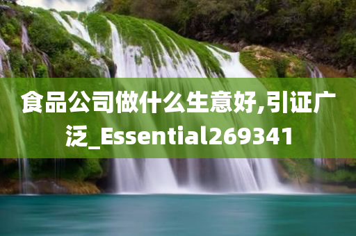 食品公司做什么生意好,引证广泛_Essential269341