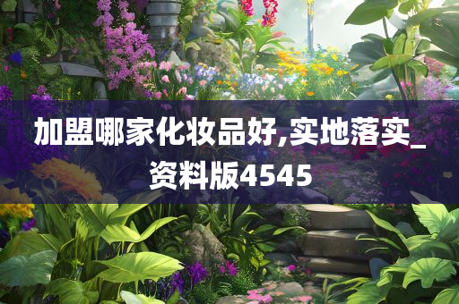 加盟哪家化妆品好,实地落实_资料版4545