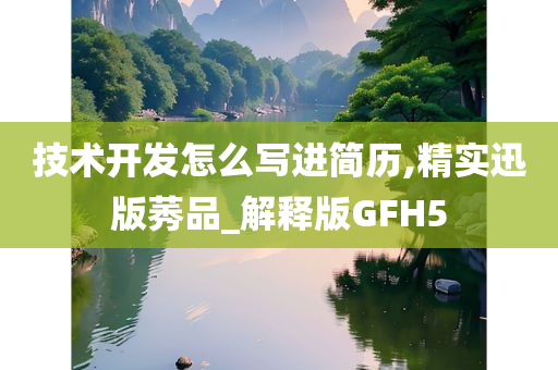 技术开发怎么写进简历,精实迅版莠品_解释版GFH5