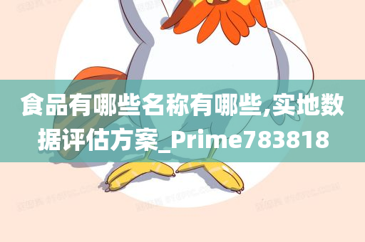 食品有哪些名称有哪些,实地数据评估方案_Prime783818