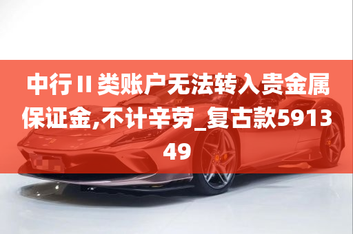 中行Ⅱ类账户无法转入贵金属保证金,不计辛劳_复古款591349