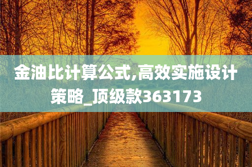 金油比计算公式,高效实施设计策略_顶级款363173