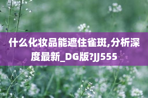 什么化妆品能遮住雀斑,分析深度最新_DG版?JJ555