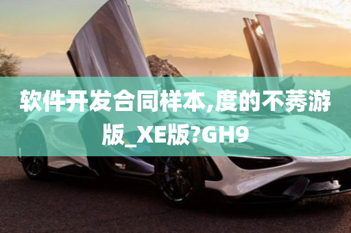 软件开发合同样本,度的不莠游版_XE版?GH9