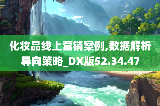 化妆品线上营销案例,数据解析导向策略_DX版52.34.47