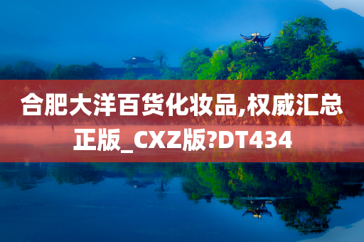 合肥大洋百货化妆品,权威汇总正版_CXZ版?DT434