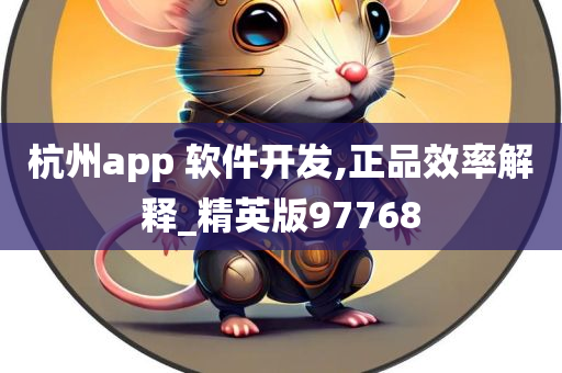 杭州app 软件开发,正品效率解释_精英版97768